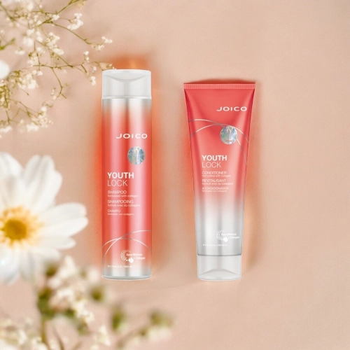 Joico youth lock zestaw do włosów dojrzałych szampon 300 ml + odżywka 250 ml