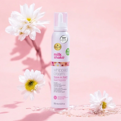 Milk shake leave in whipped cream flower fragrance - odżywka w piance bez spłukiwania 200 ml