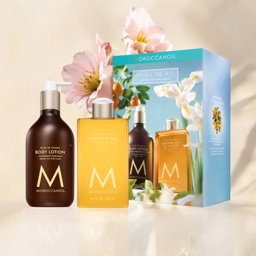NOWY ZESTAW MOROCCANOIL - balsam do ciała + żel pod prysznic soleil de tanger cytrusowy miks