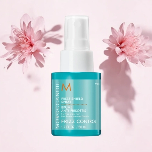 Moroccanoil Frizz Shield Spray - wygładzający spray do włosów, zapobiega puszeniu 50 ml