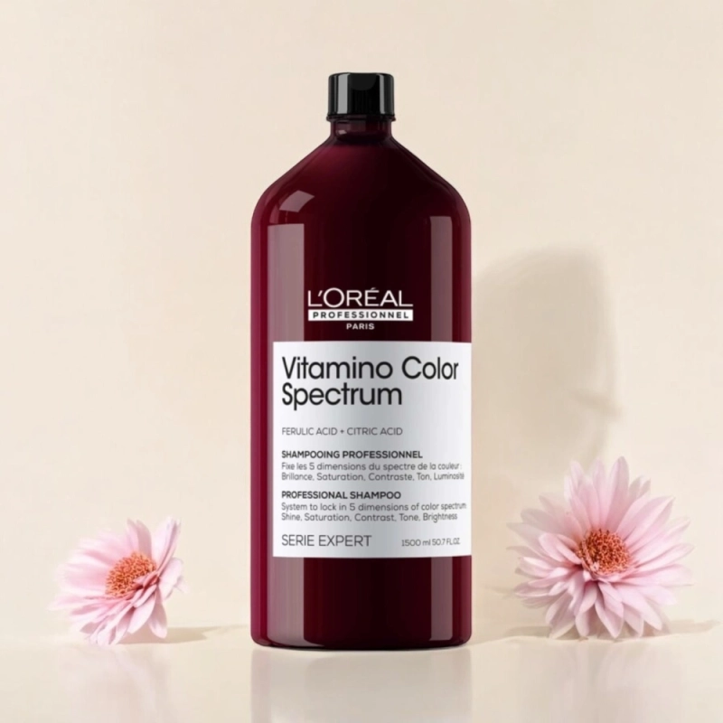 L'Oreal Professionnel Vitamino Color Spectrum - szampon do włosów farbowanych zapewniający wielowymiarowość koloru 1500 ml