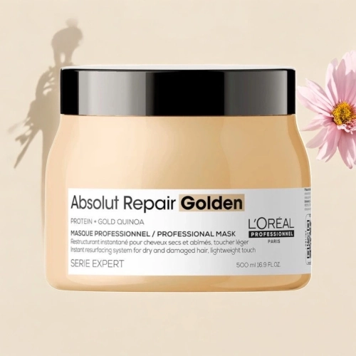 Loreal Absolut Repair - złota maska regenerująca włosy uwrażliwione 500 ml
