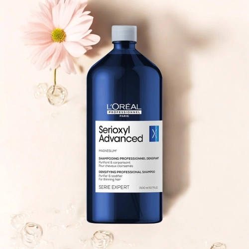 L'Oréal Professionnel Serioxyl Advanced - szampon zagęszczający do włosów 1500 ml + pompka GRATIS