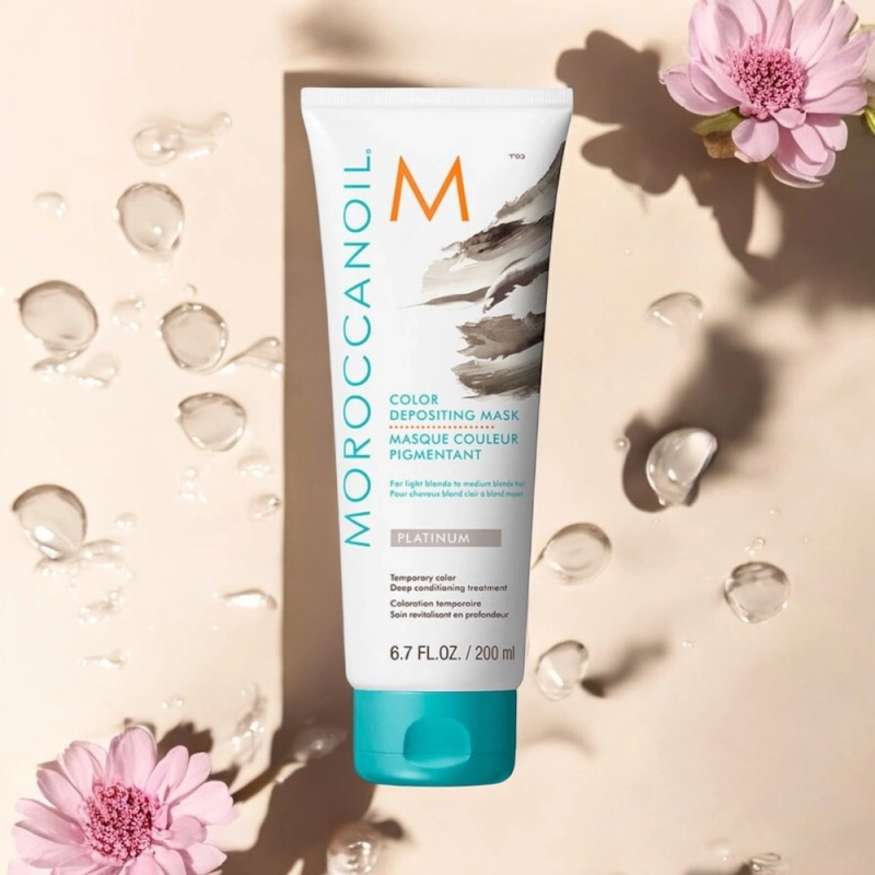 Moroccanoil color depositing mask platinum - koloryzująca maska do włosów 200 ml