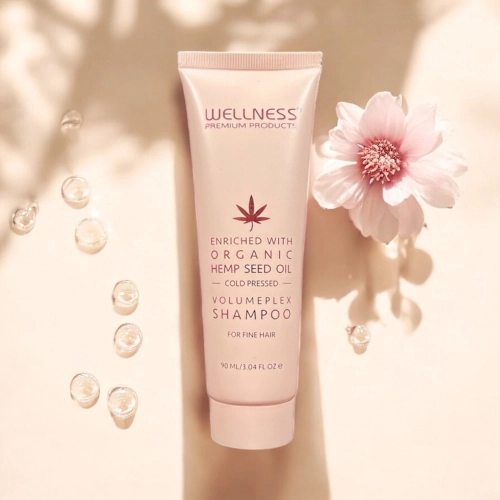 Wellness Premium Products Volumeplex - szampon nawilżający do włosów cienkich 90 ml