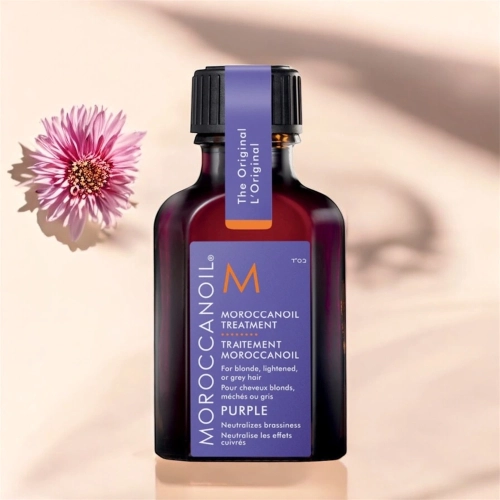 Moroccanoil Treatment Purple Hair Oil for Blonde Hair - kuracja do włosów blond, pasemek i siwych 25 ml