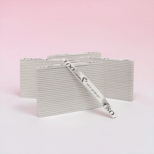 Aba Group Pilnik do paznokci PÓŁKSIĘŻYC 100/180 STANDARD - FLAMING, 100 sztuk