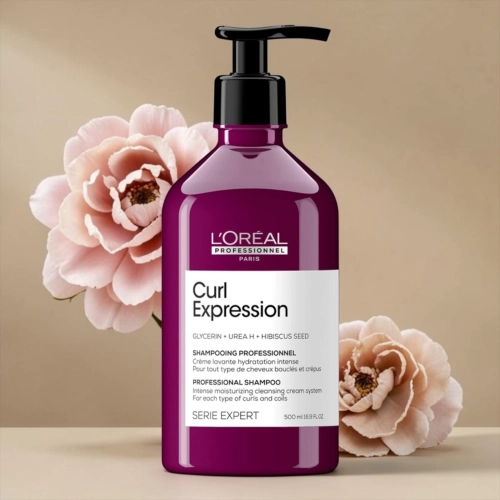 L'oreal Curl Expression Shampoo - kremowy szampon intensywnie nawilżający do włosów kręconych 500 ml