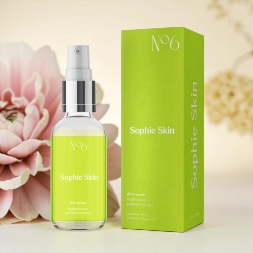 Sophie skin - wygładzający peeling kwasowy do zastosowania przed makijażem Sophie Skin No. 6 Skin Rescue Peeling gel (50ml)