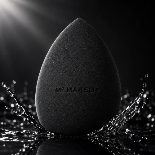 Gąbka do makijażu m2makeup PRO Blender 001 - czarna 