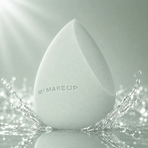 Gąbka do makijażu ścięta m2makeup PRO Blender 004 - pastelowa zieleń