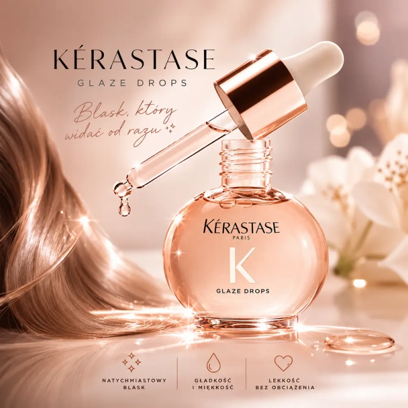 Kerastase Gloss Absolu Glaze Drops - olejek do puszących się włosów 45 ml