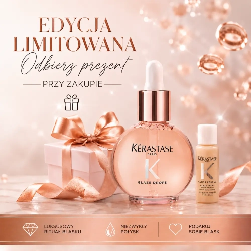 Kerastase Gloss Absolu Glaze Drops - olejek do puszących się włosów 45 ml + edycja limitowana odbierz prezent do zakupu (mini produkt 15 ml)