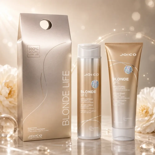 Joico Blonde Life - zestaw prezentowy rozświetlający włosy blond szampon + odżywka