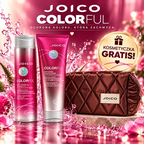 Joico Colorful Anti-Fade - zestaw dla włosów farbowanych szampon + odżywka + kosmetyczka gratis