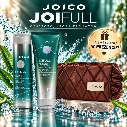 Joico JoiFull Volumizning - zestaw do włosów zwiększający objętość szampon + odżywka + kosmetyczka gratis